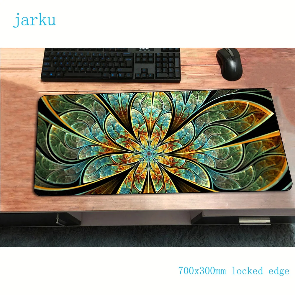 

fractal art mouse pad FLOWER 700x300mm gaming mousepad gamer mouse mat Popular pad keyboard computer padmouse best play mats
