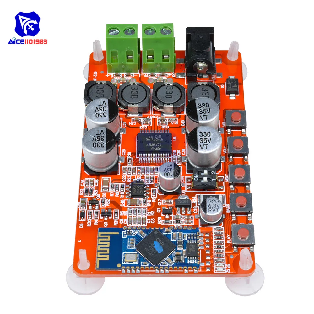 TDA7492P 50 Вт + беспроводной Bluetooth 4 0 аудио приемник плата цифрового усилителя 2 1