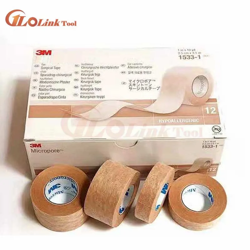 Лента для наращивания ресниц 3 м лента с микропорами Антиаллергенная клейкая