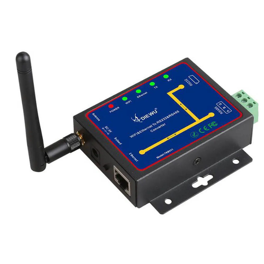 Модуль преобразователя Wi-Fi и Ethernet RJ45 в RS232 RS485 модуль интерфейса