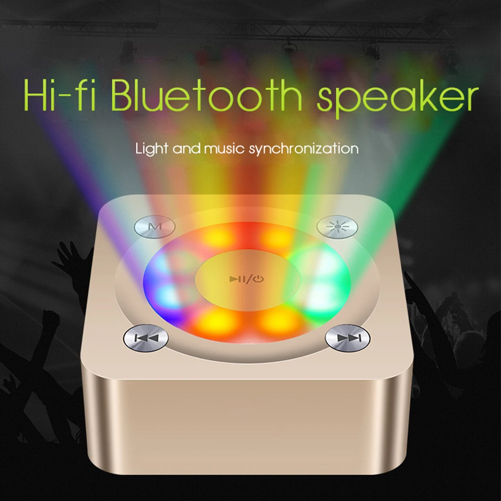 XINGYIDA Беспроводной Bluetooth Динамик Портативный Мини светодиодный Flash s сабвуфер Altavoz