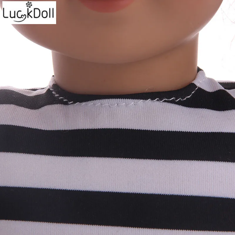 Топ Без Рукавов LUCKDOLL + джинсы для 18 дюймовых американских кукол и 43 см лучший