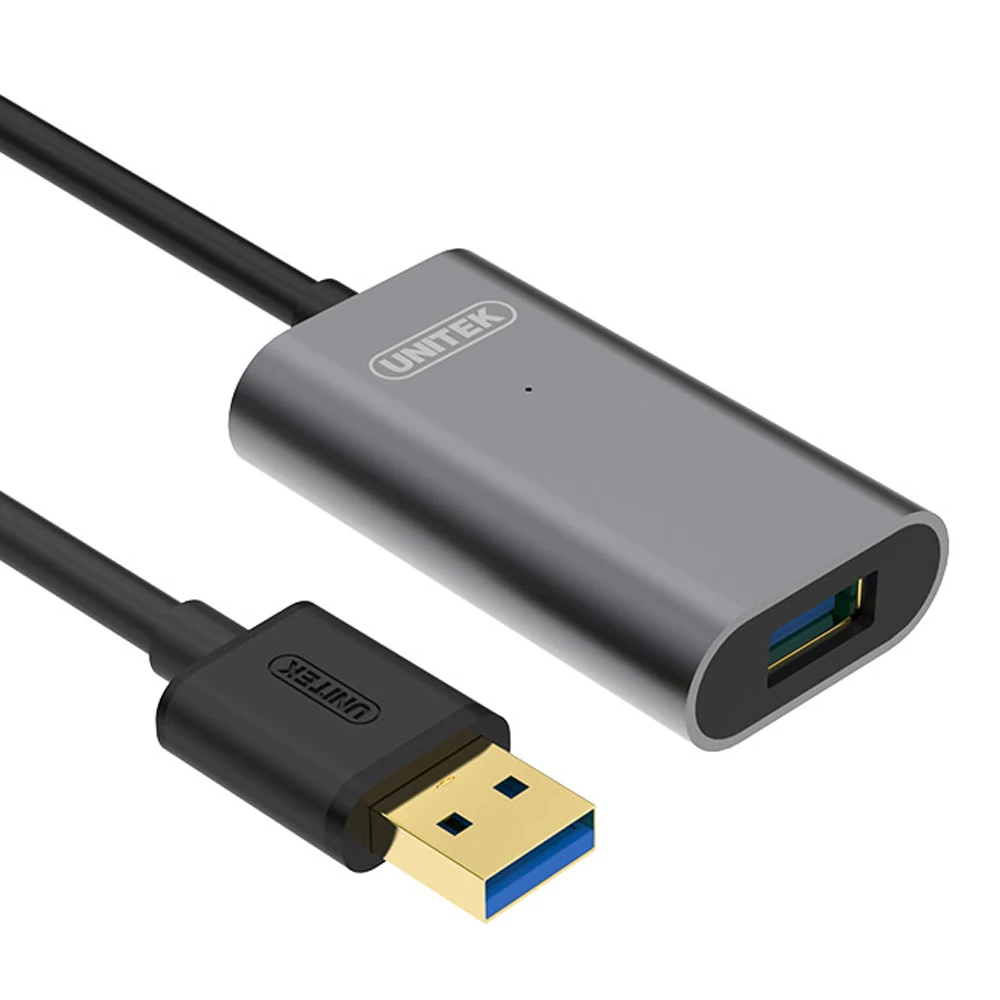 Активный Удлинительный кабель с усилителем UNITEK Y-3015 5 м М 3 0 ФТ USB | Компьютеры и