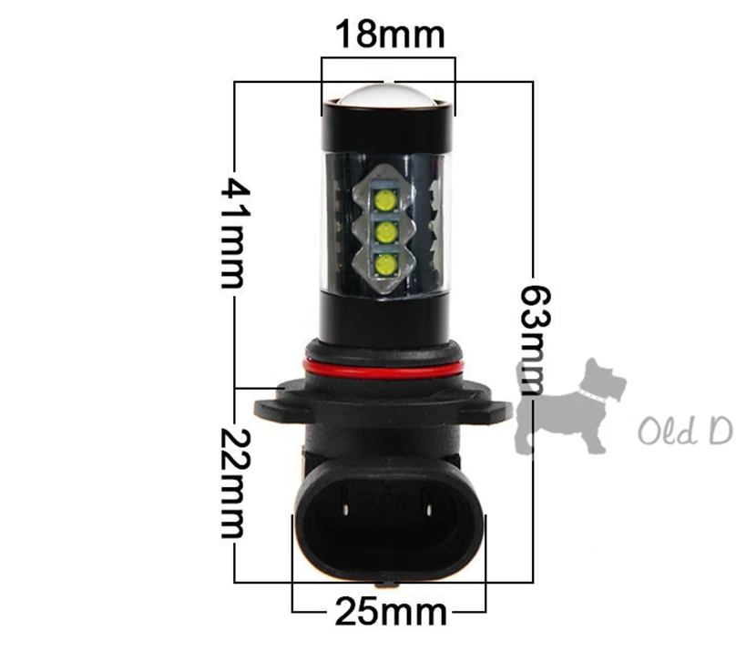 1 комплект H10 туман светильник 80W Cree чип светодиодный Тюнинг автомобилей