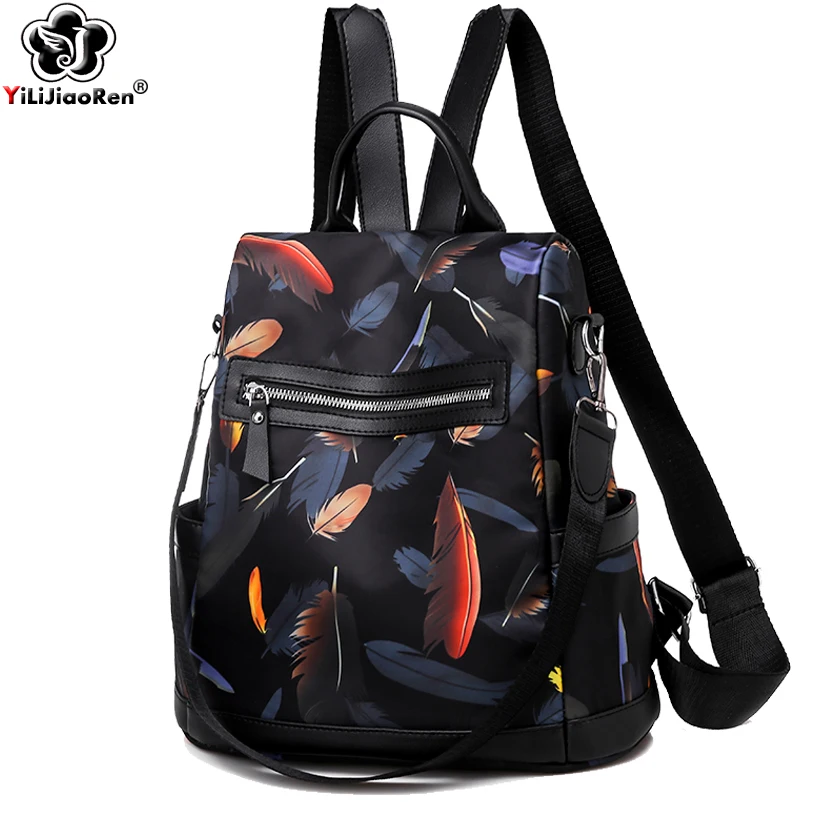 Модный водонепроницаемый женский рюкзак от известного бренда с защитой кражи из