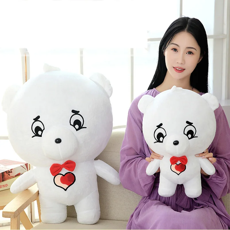 Кукла с медведем Hug белая плюшевая игрушка животными из мультфильмов для подушки