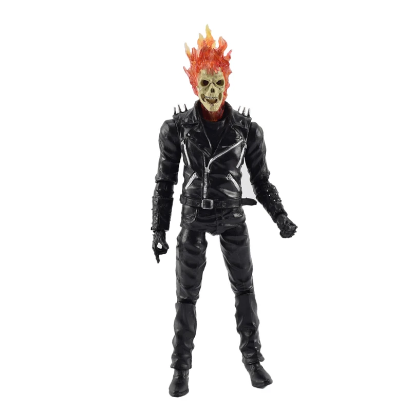 Ghost Rider фигурку ПВХ Marvel Джонни Blaze Коллекционная модель игрушки 23 см|Игровые