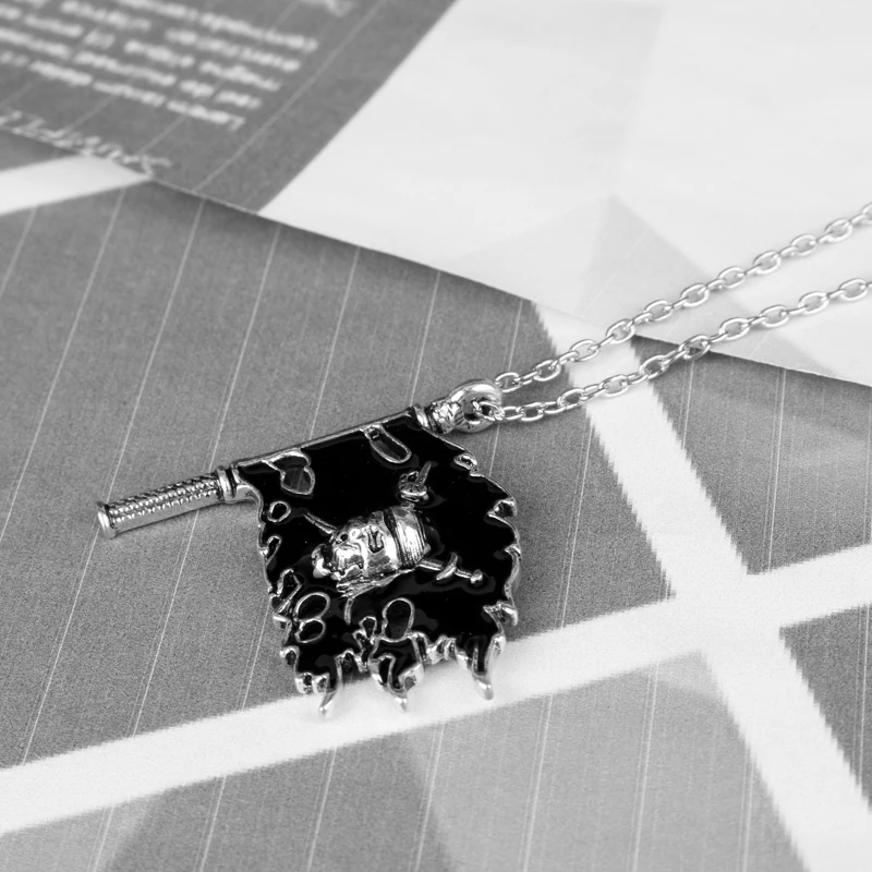 MQCHUN новинка 2017 года модное ожерелье из черной эмали с изображением пиратов