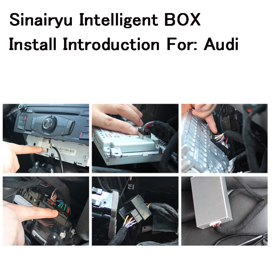 Sinairyu Автомобильный мультимедийный Q5 MMI 3g + смарт Apple CarPlay Box OEM Carplay IOS Airplay Upgrade для