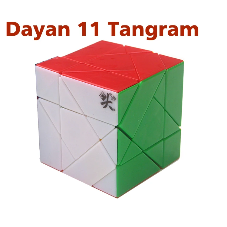 Dayan Tangram Cube/Экстрим Stickerless/черный кубик головоломка идея подарка для X'mas день
