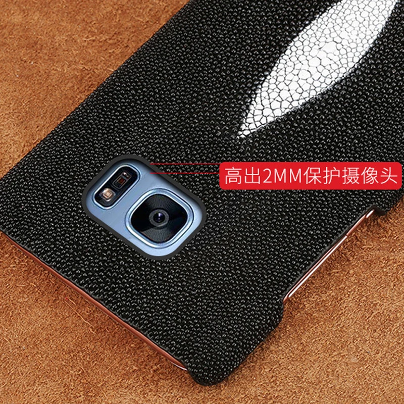 

Wang Cangli brand mobile phone shell pearl fish half pack mobile phone shell for Samsung s6 s7 s8 s9 plus manual custom