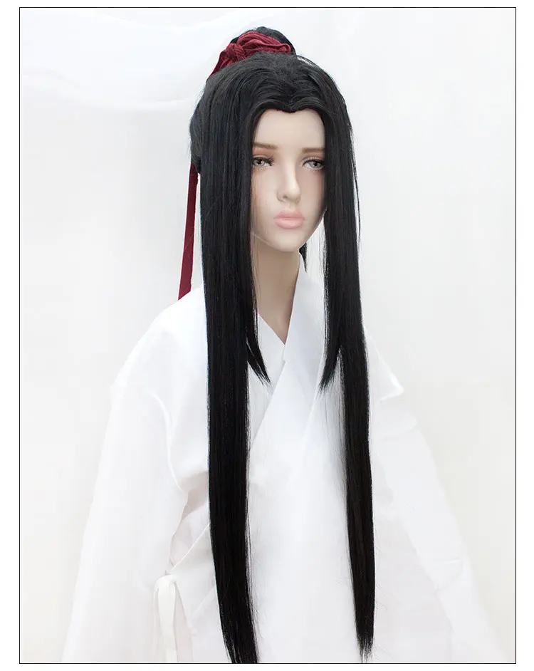 HSIU Wei Wuxian Lan Wangji Yiling патриарх косплей парик гроссмейстер демонического культивирования играть парик Mo Dao Zu Shi Хэллоуин волосы