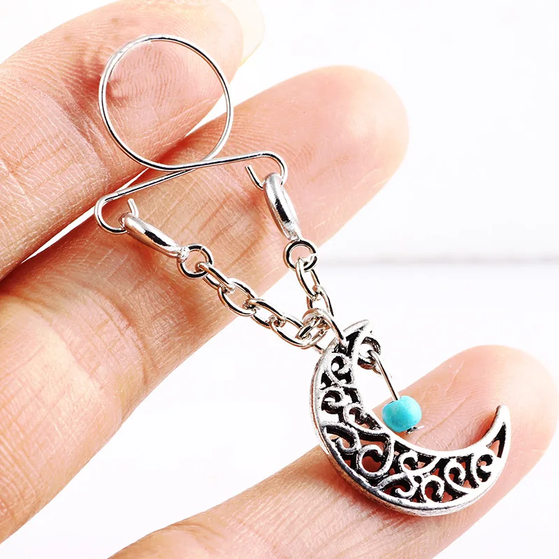 Новое поступление Moon капли воды поддельные молоко кольцо регулировки пирсинг