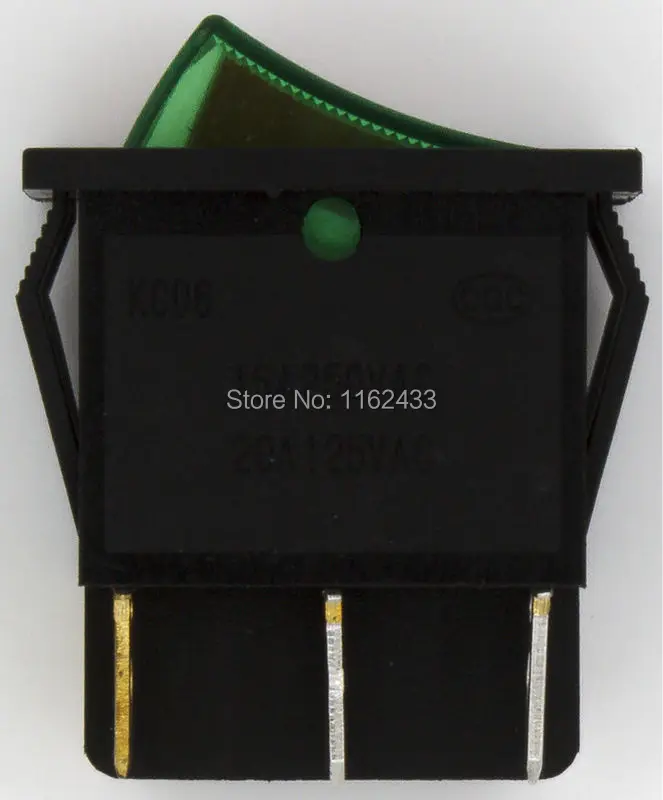 5 шт./лот KCD6 202N rocker switch перфорированный 26x22 мм 6 контактный ON OFF Выключатель питания