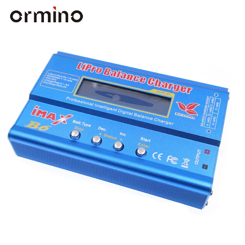 Балансирующее зарядное устройство Ormino IMAX B6 NiMh li ion Ni Cd Цифровое Dis 2S 6S Lipo RC Drone FPV