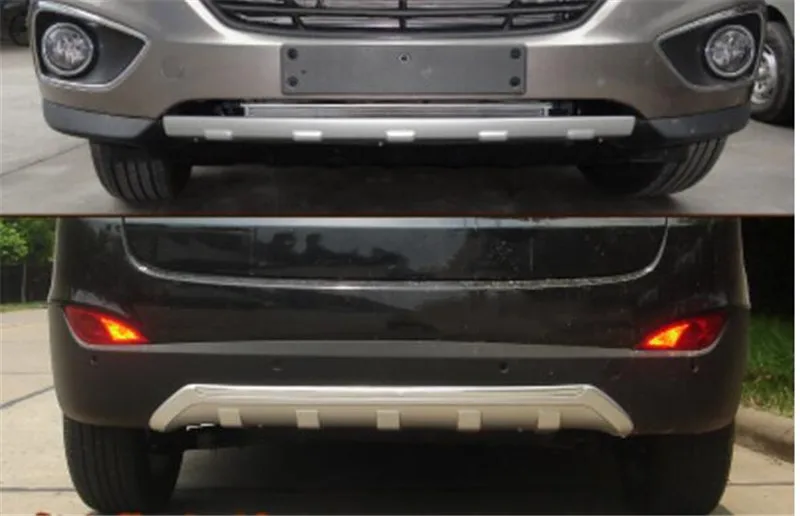 Высококачественная защита для переднего и заднего бампера из АБС пластика 3 шт.