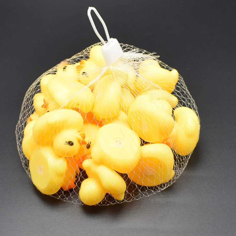 

3.5cm Rubber Yellow Duck Baby Shower Water Toys for Baby Kids Children Birthday Favors Gift Toy (1set/20pcs)