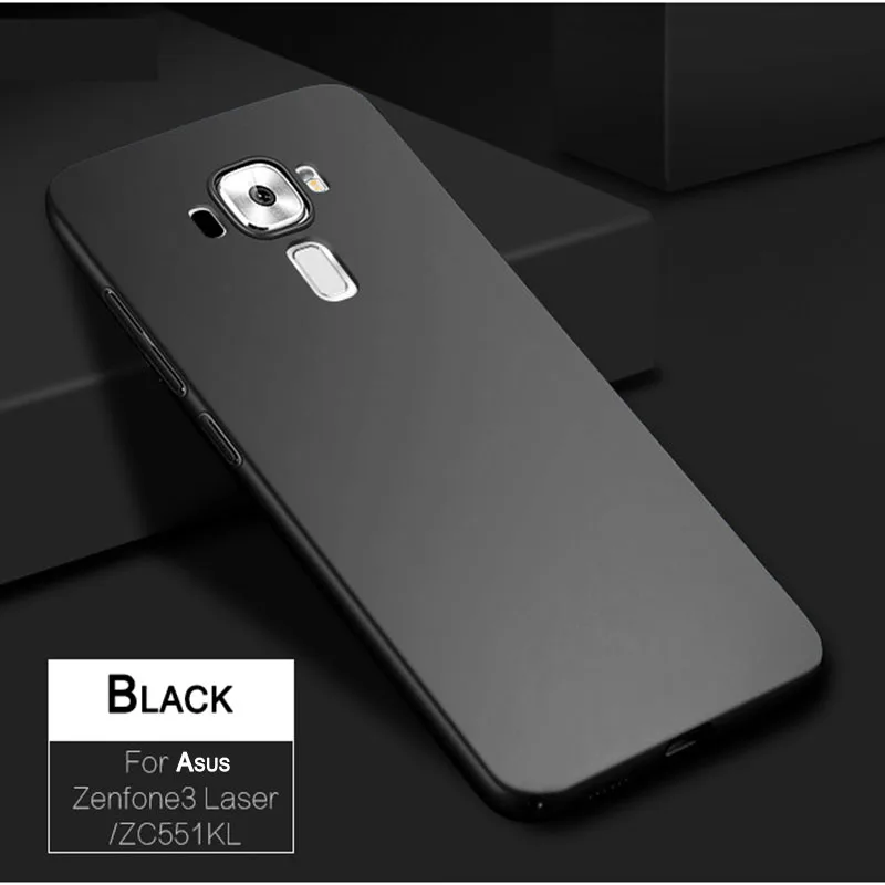 Black Роскошный тонкий защитный чехол для Asus Zenfone 3 5,2 ZE520KL 4 Max ZC520TL ZC553KL ZC554KL Z017D жесткий чехол для телефона PC чехол защитная оболочка - Цвет: Black