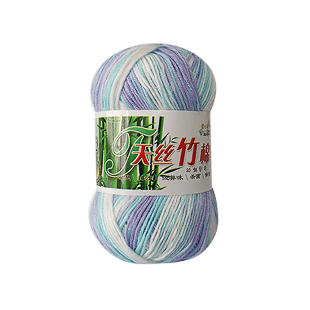 

2019 Hight Quality New 100% Bamboo Cotton Warm Soft Natural Knitting Crochet Knitwear Wool Yarn 50g Kiting wool Yarn