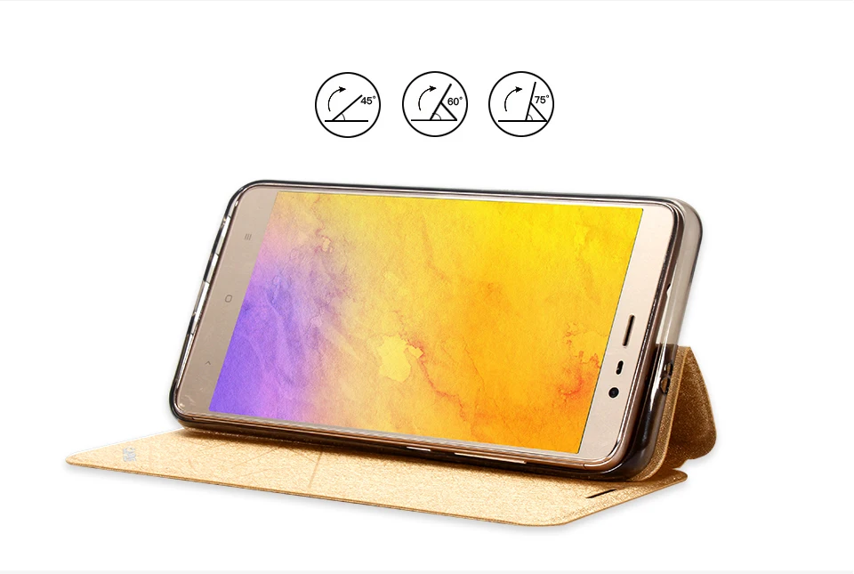 Чехол CAPAS Redmi Note 5 Pro умный чехол для сна/пробуждения откидной из искусственной