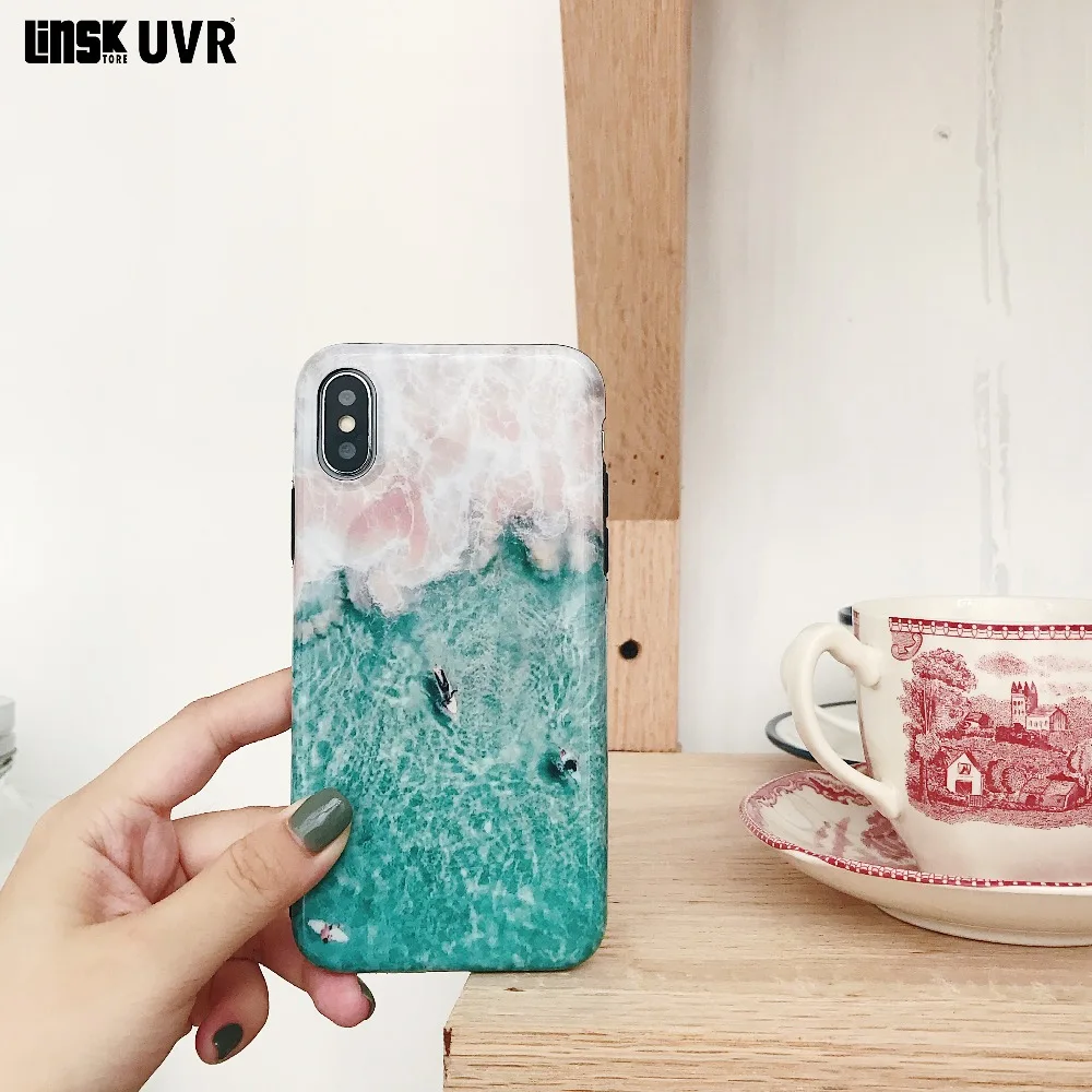 Новый роскошный модный освежающий летний чехол для телефона серфинга iphone 6/6 p/6s/6s