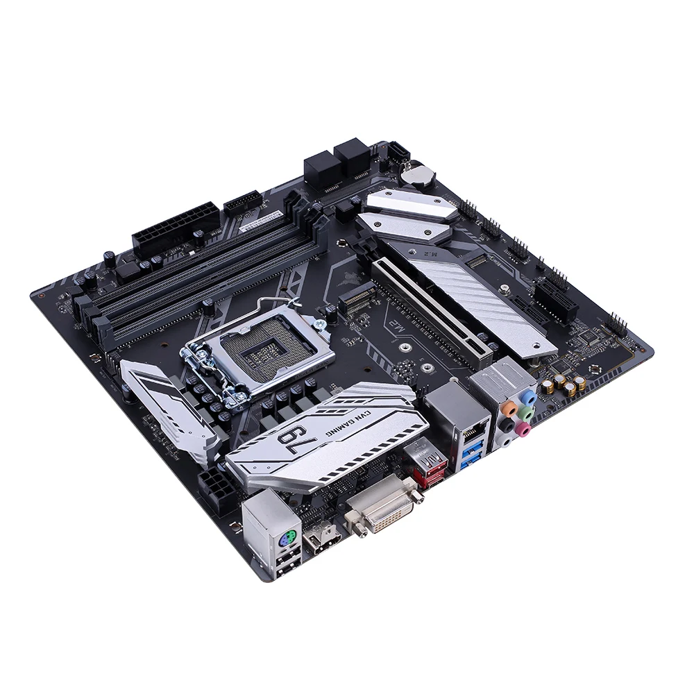 Цветная игровая материнская плата CVN Z390M V20 для игр процессор Intel LGA 1151 DDR4 DVI HDMI mATX материнская плата PCI-E 3,0 M.2 для Intel