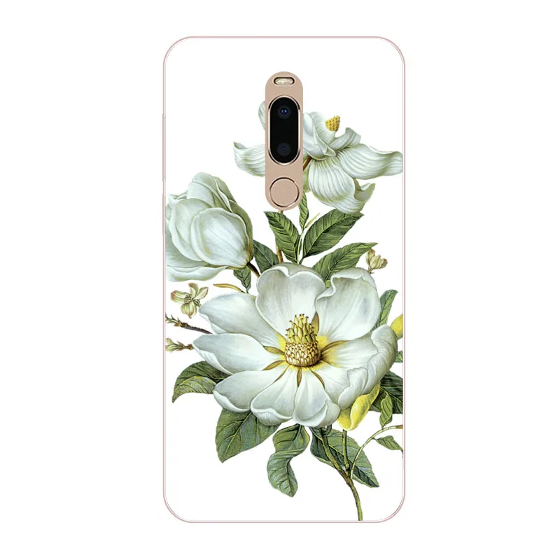 meizu note 8 Case Silicon Bright flower Painting Soft TPU Back Cover for m8 Phone protect cases shell |