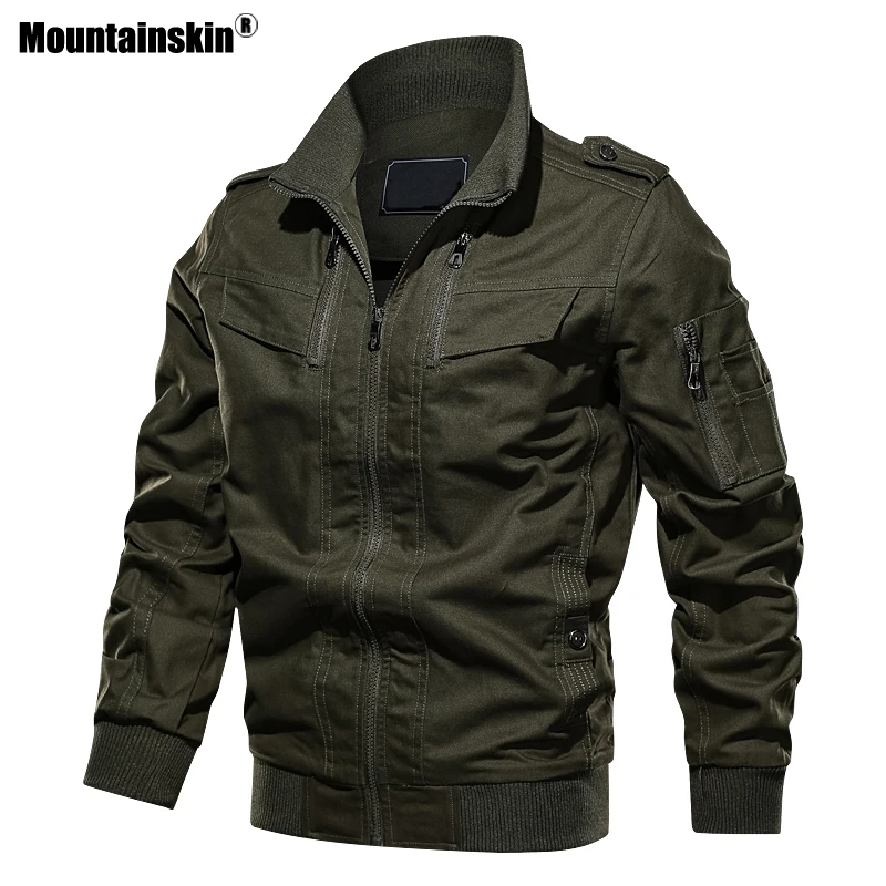 Куртка Mountainskin мужская хлопковая однотонная Свободная верхняя одежда в стиле