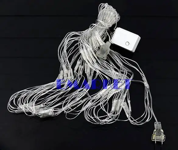 Чистая сетчатая ткань изображение фары мерцание освещение свадьба ну вечеринку