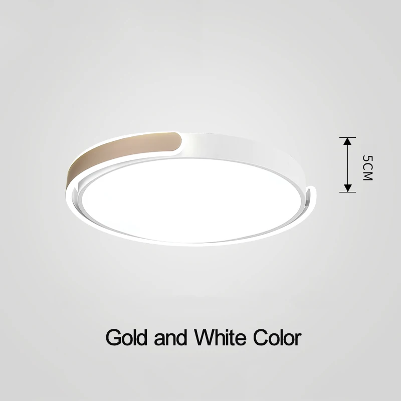white and gold Потолочные светильники для гостиной, спальни, светодиодный светильник для гостиной, спальни, avize, AC85-265V, lamparas de techo, потолочный светильник, осветительный прибор - Цвет корпуса: white and gold