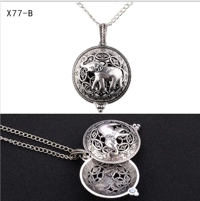 Aroma Diffuser Necklace With Pads Open Antique Vintage Lockets Pendant Perfume Essential Oil Necklace. | Украшения и аксессуары