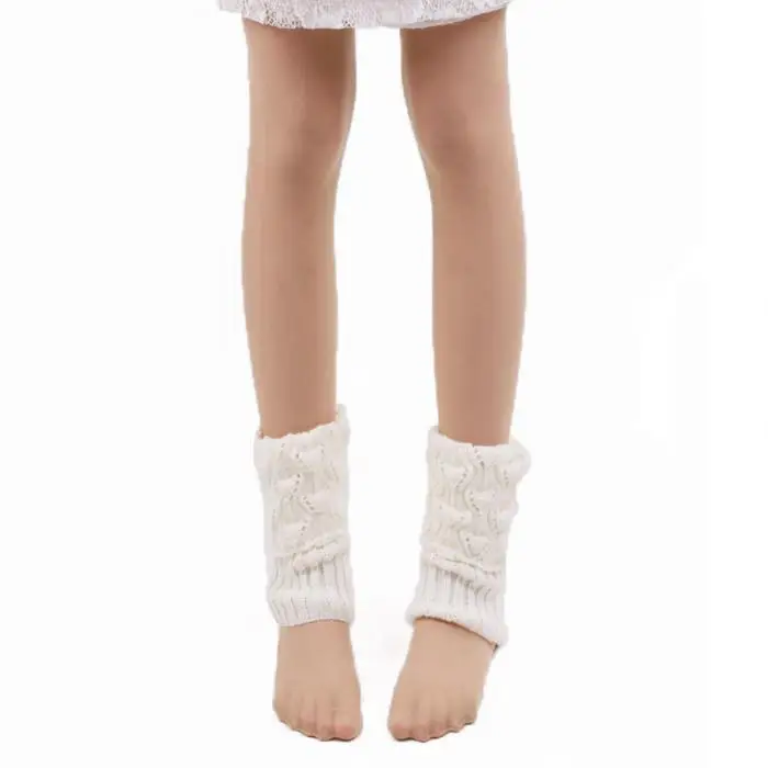 1 Pair Women Crochet Boot Cuffs Knit Toppers Boot Socks Winter Leg Warmers GDD99