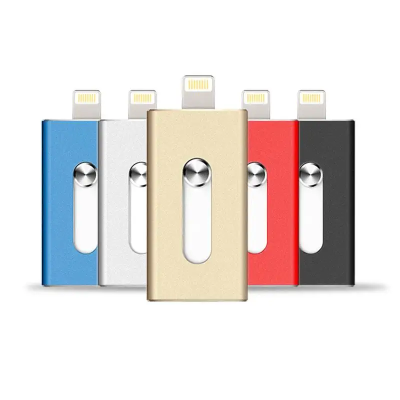 USB флэш накопитель OTG для iphone ipad металлический карта памяти 8g 16G 32G 64G хранение