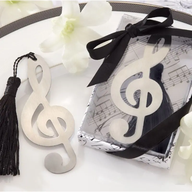 Новая музыкальная нотка Закладка из сплава новинка блокнот маркер этикетка