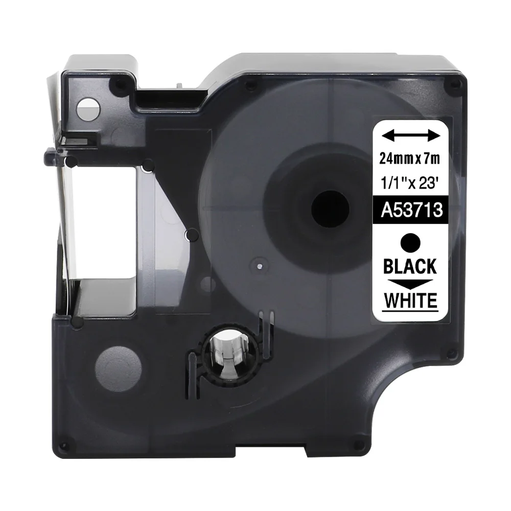 24mm Black on White Совместимость для DYMO D1 Этикетка ленты для принтеров 45013 12 мм Мульти Цвет для маркировочный принтер DYMO 280 420 P принтер этикеток Принтер для этикеток DYMO - Цвет: 24mm Black on White