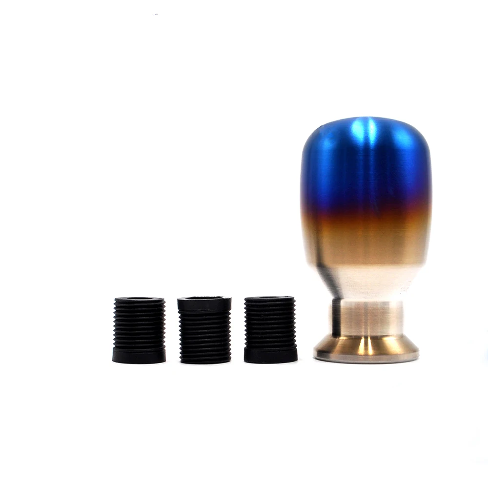 Ручка переключения передач из титана и синего алюминия шаровая ручка для