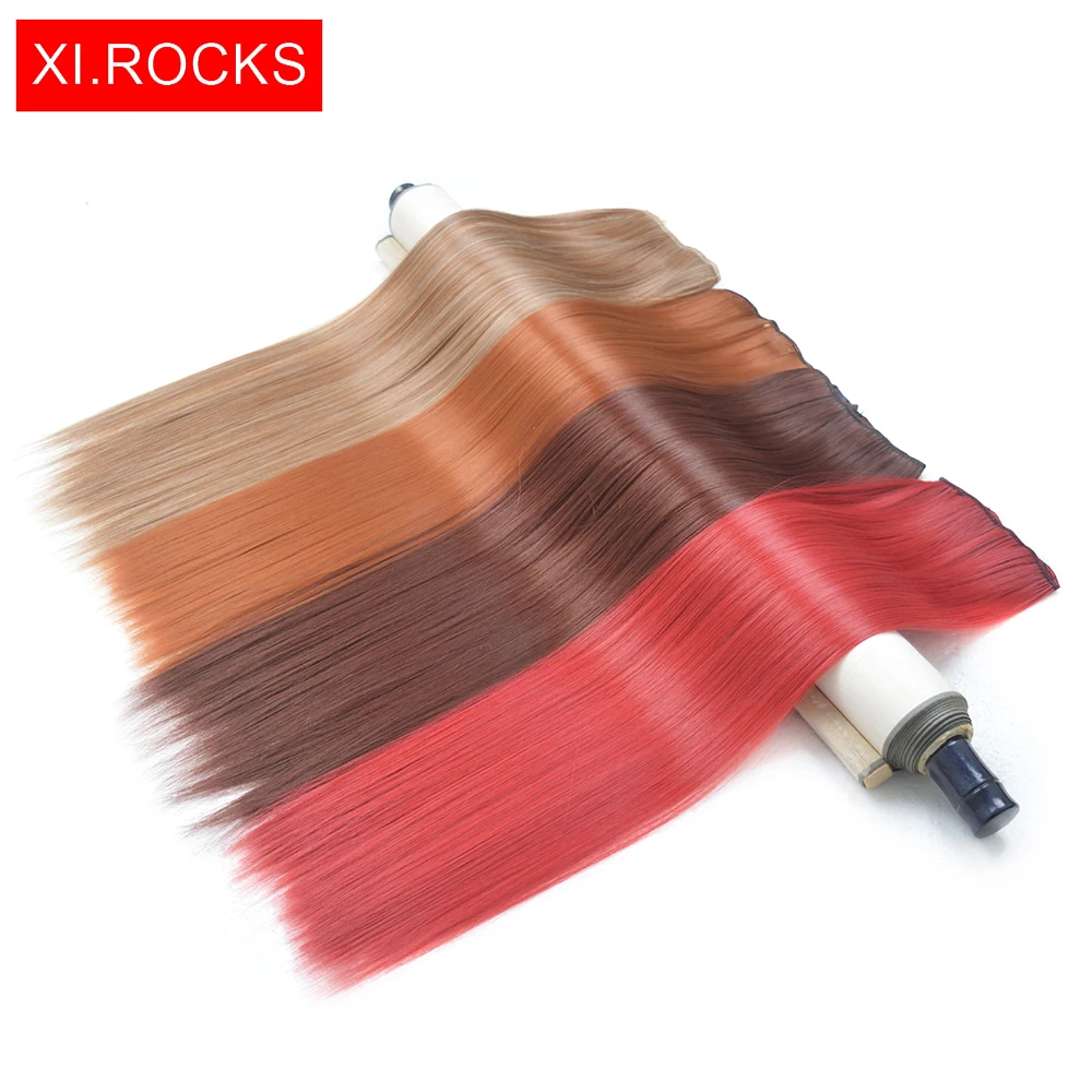 Синтетический женский парик WJLZ5050 3 упаковки Xi.Rocks прямые накладные волосы на