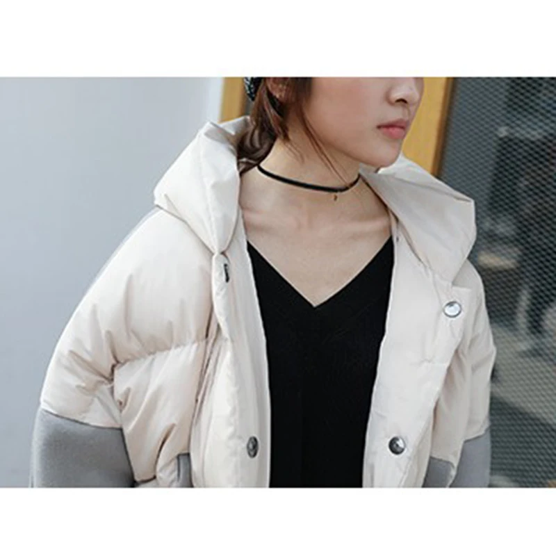 2018 New Autumn Winter women Cotton jacket Fashion Loose Large Size Hooded Warm Long Coat Casual Female Parkas NW579 | Женская одежда