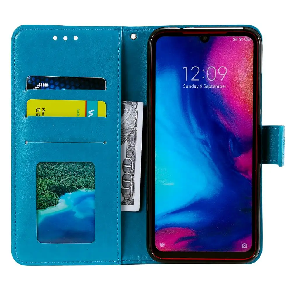 Кожаный чехол с откидной крышкой и объемной совой для Xiaomi Redmi Note 7 5 Pro чехлы + K20 7A MI