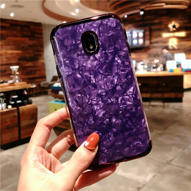 Блестящий Мраморный Силиконовый ТПУ чехол для Samsung J5 J7 2016 2017 S9 S10 Lite S8 Plus S7 Edge Note 9 J4