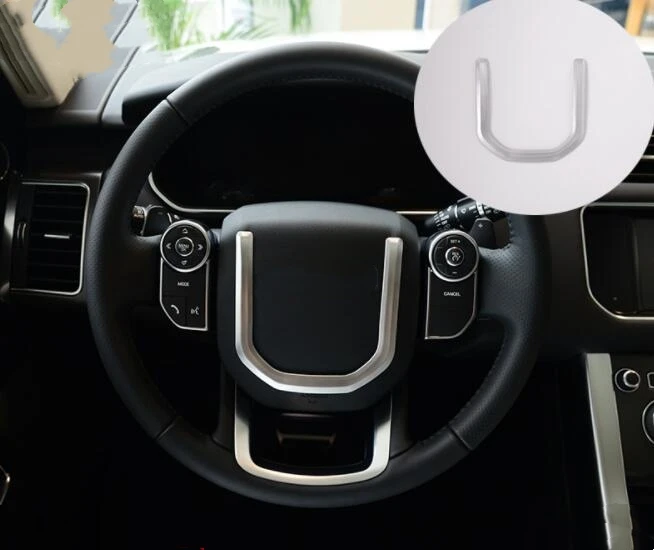 Для Land Rover Discovery 5 2017 для Range Autobiography 15-17 ABS Матовый хромированный руль Отделка