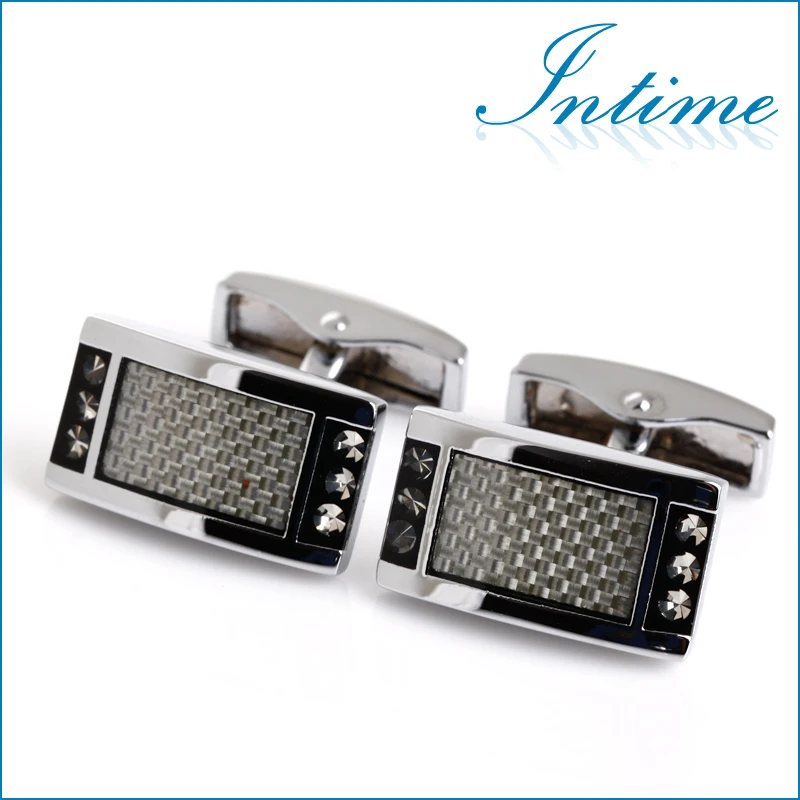 

Brass Cufflinks Glass Cuff link carbon fiber cufflinks