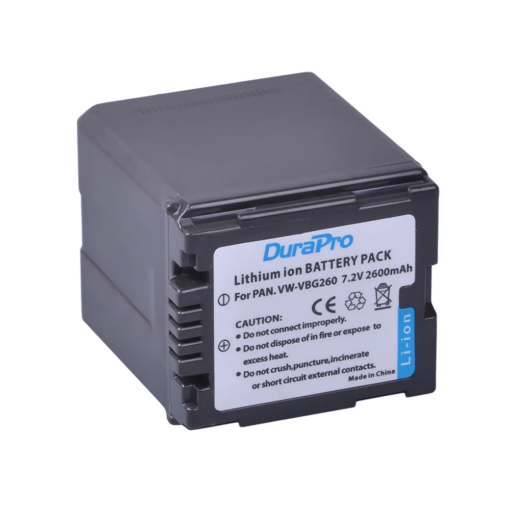 3x2600 mAH VW-VBG260 VW VBG260 батарея + USB двойное зарядное устройство для Panasonic HDC-SD3 HDC-SD5 HDC-SD7