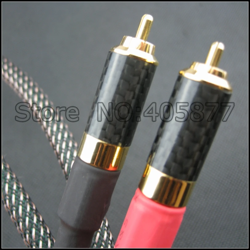 Аудиокабель hifi с разъемом RCA из углеродного волокна аудиокабель rca аудиофил 1