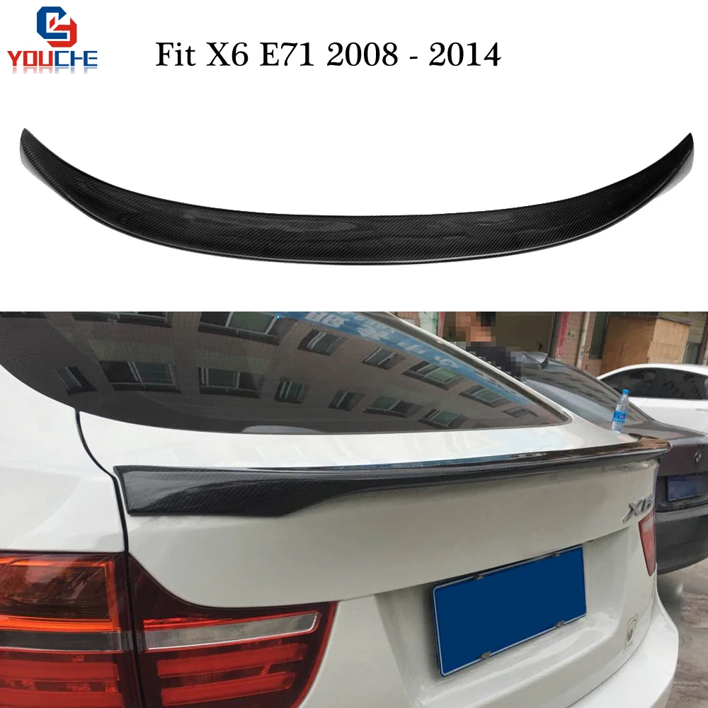 Задний спойлер X6 E71 из углеродного волокна для BMW серии 2008 2014 xDrive35i 50i крышка