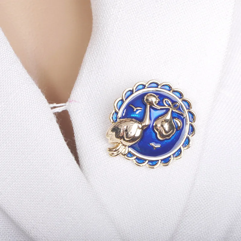 Funmor Exquisite Round Brooch Enamel Pins Women Girls Dress Bag Shirt Decoration Jewelry Routine Vacation Holiday Accessories | Украшения и