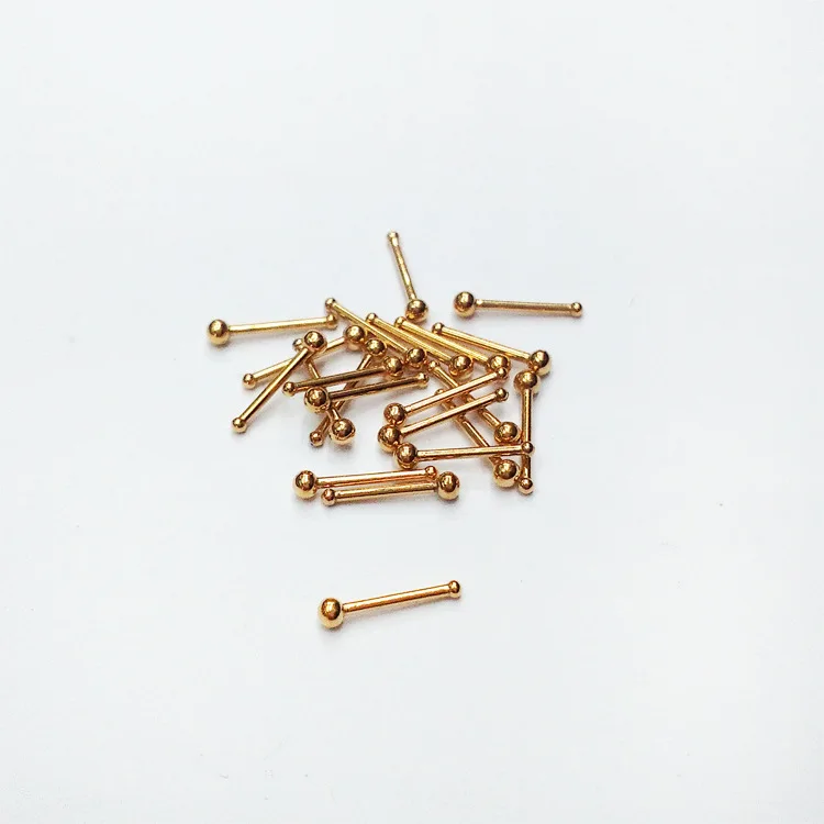 Серьги гвоздики из Нержавеющей Стали Для Пирсинга Ушей маленькие золотистые