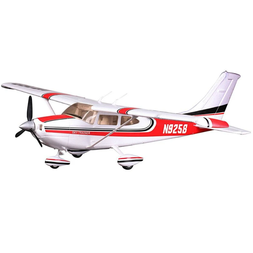 Модель FMS 1400 мм/1 4 м Sky Trainer Cessna 182 AT Red 5CH со светодиодными накидками масштаб PNP