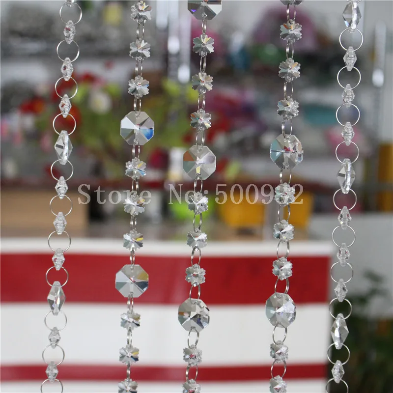 Прозрачная Хрустальная занавеска из бисера или украшение двери 5 мм/Лот Горячая