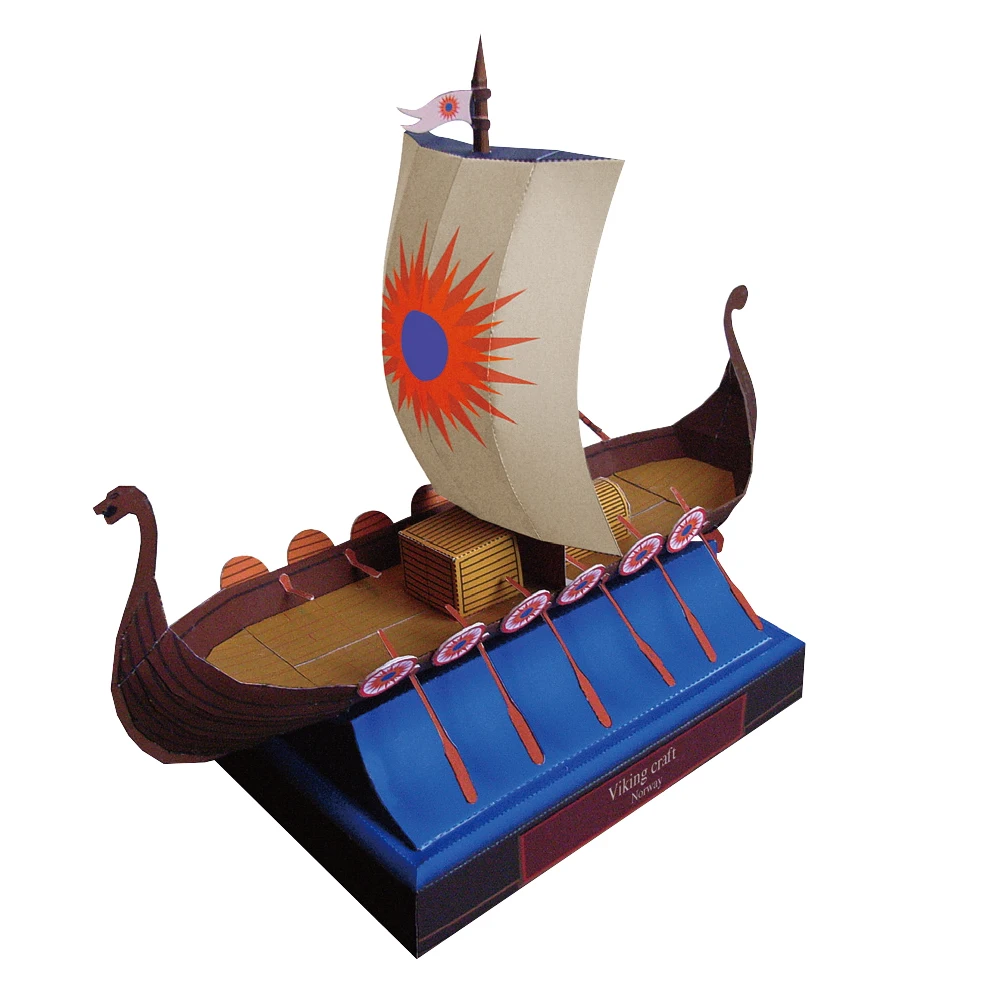 Корабль Viking Craft корабль лодка бумажная модель сборка ручная работа игра